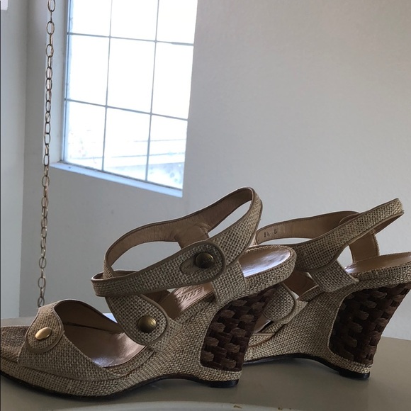 Authentic  Ferragamo Wedge Sandals - Picture 2 of 8
